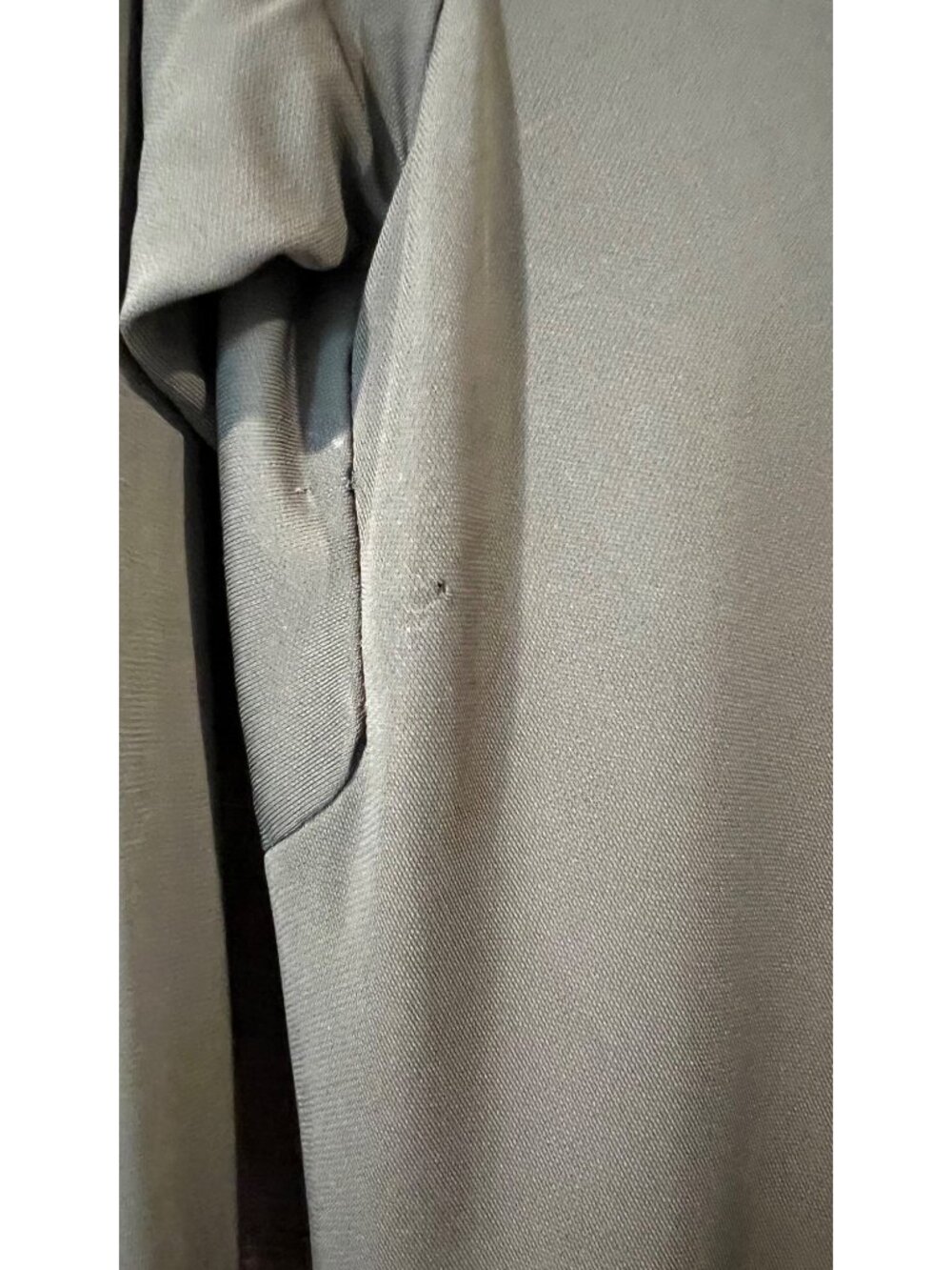 BOTTEGA VENETA Asymmetric embellished gathered khaki maxi dress size IT 42/ US - Picture 16 of 16